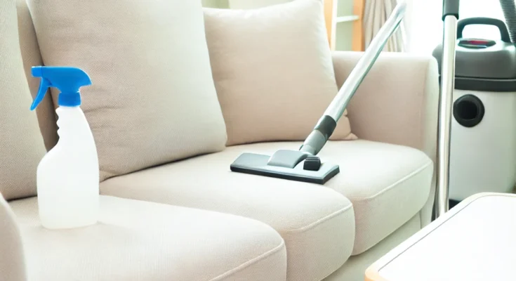 pictorial guide to clean a fabric sofa