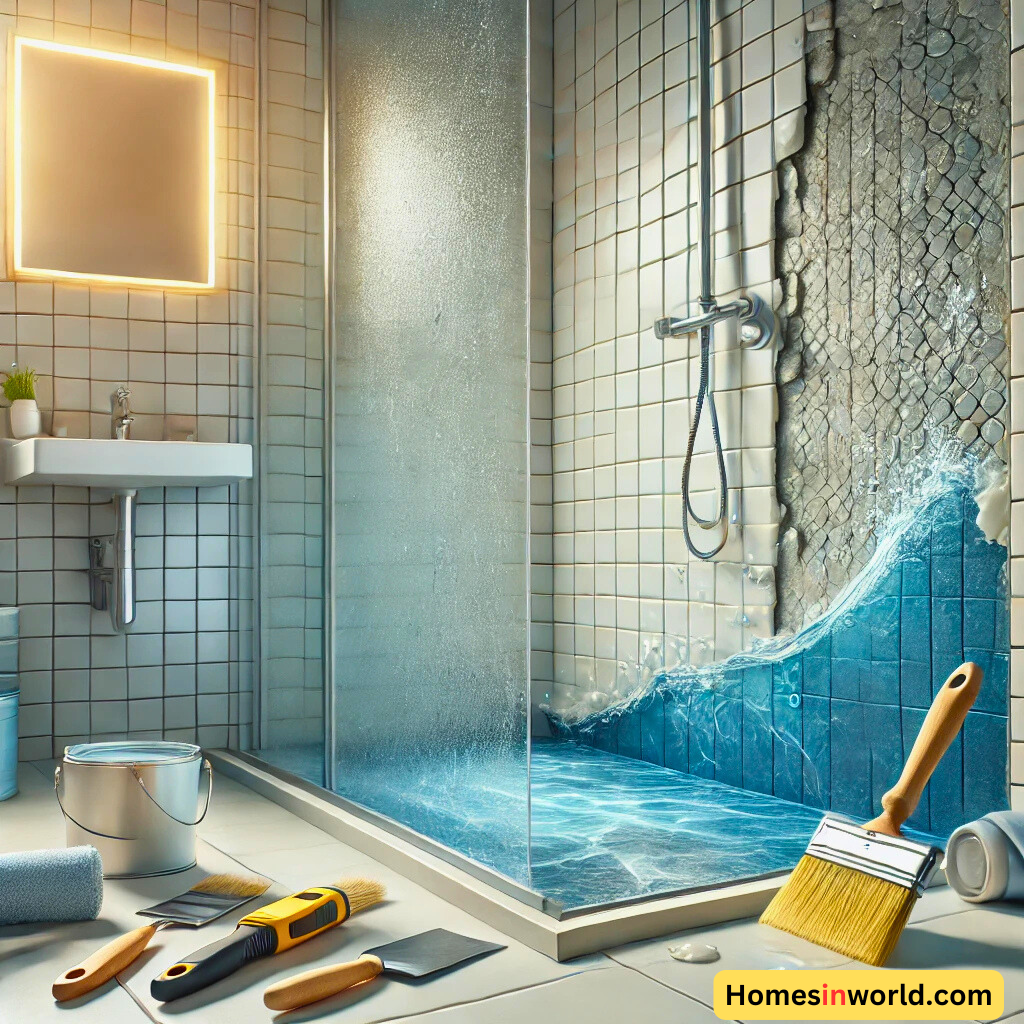 pictorial description of Bathroom Seepage Solution